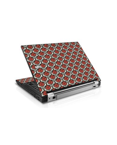 Red Black 5 Dell E6400 Laptop Skin