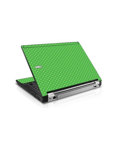 Kelly Green Polka Dell E6410 Laptop Skin