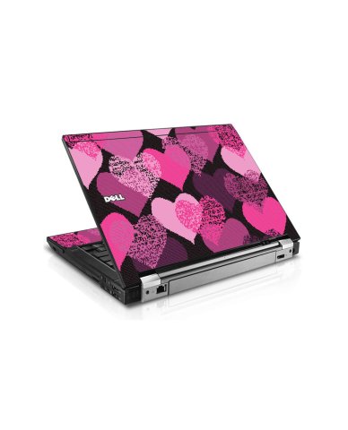 Pink Mosaic Hearts Dell E6410 Laptop Skin