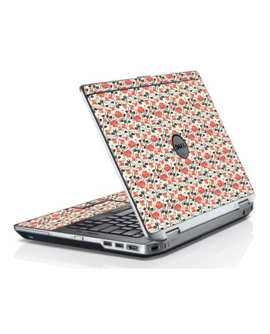 Pink Black Roses Dell E6420 Laptop Skin