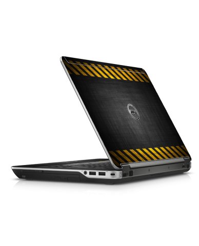 Black Caution Border Dell E6440 Laptop Skin