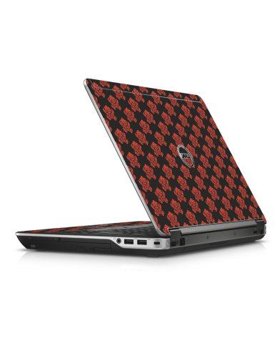 Black Flower Burst Dell E6440 Laptop Skin