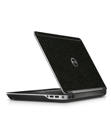 Black Leather Dell E6440 Laptop Skin