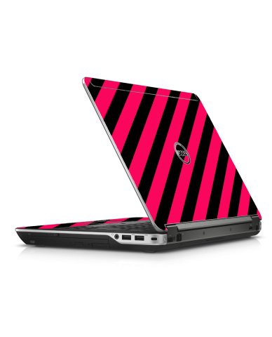 Pink Black Stripes Dell E6440 Laptop Skin