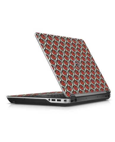 Red Black 5 Dell E6440 Laptop Skin