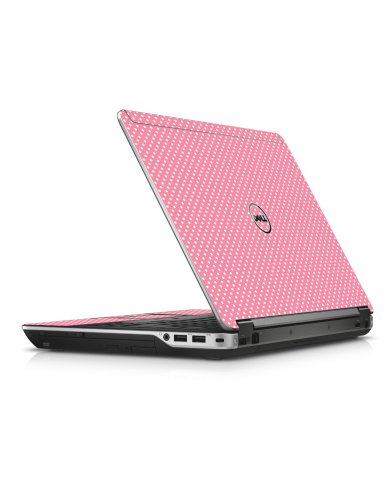 Retro Salmon Polka Dell E6440 Laptop Skin