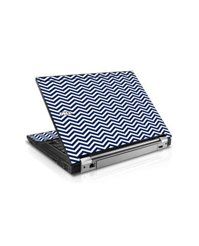Blue Wavy Chevron Dell E6510 Laptop Skin