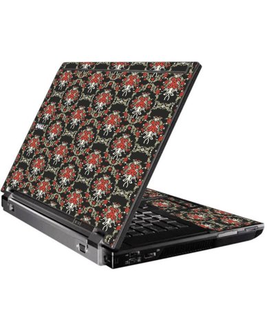 Black Flower Versailles Dell M4400 Laptop Skin