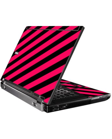 Pink Black Stripes Dell M4400 Laptop Skin