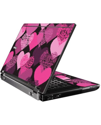 Pink Mosaic Hearts Dell M4400 Laptop Skin