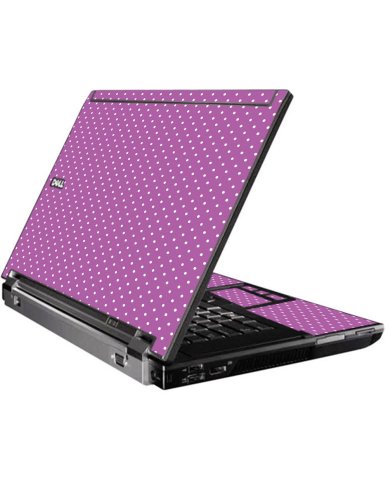Purple Polka Dot Dell M4400 Laptop Skin