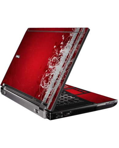 Red Grunge Dell M4400 Laptop Skin