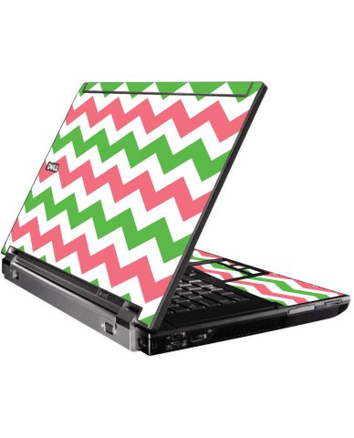 Green Pink Chevron Dell M4500 Laptop Skin