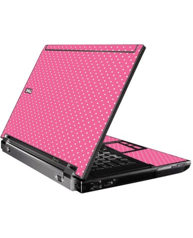 Pink Polka Dot Dell M4500 Laptop Skin