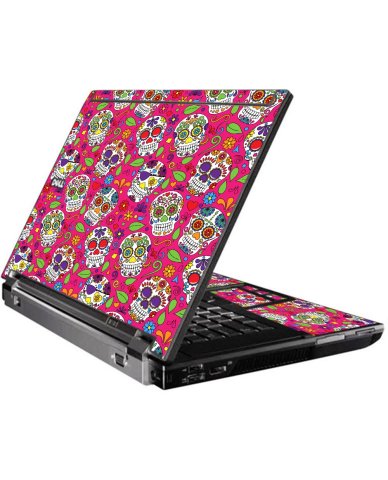 Pink Sugar Skulls Dell M4500 Laptop Skin