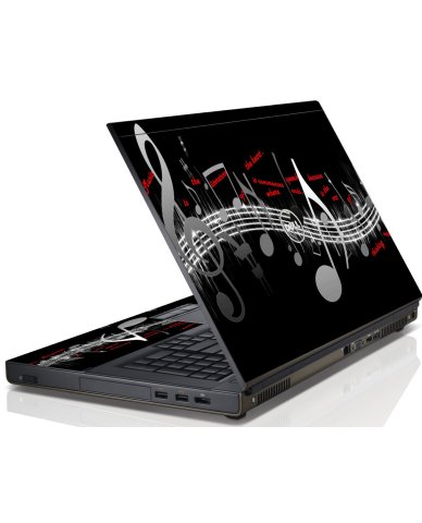 Music Notes Dell M4600 Laptop Skin