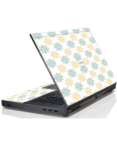Yellow Green Flowers Dell M4600 Laptop Skin