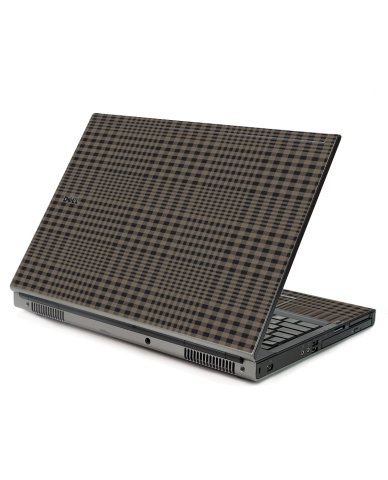 Beige Plaid Dell M6400 Laptop Skin