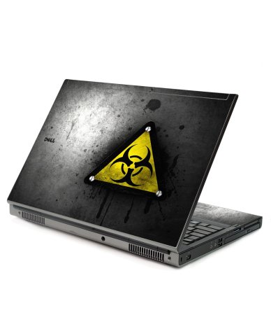 Black Caution Dell M6400 Laptop Skin