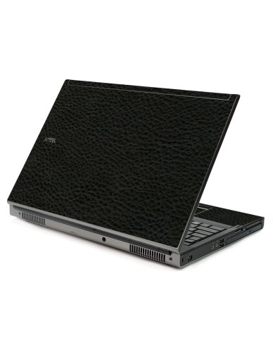 Black Leather Dell M6400 Laptop Skin