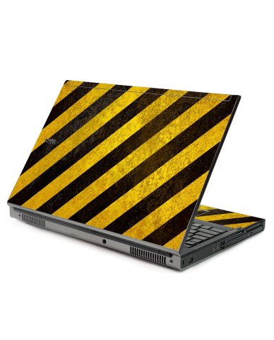 Caution Stripes Dell M6400 Laptop Skin