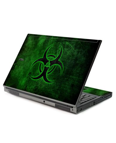Green Biohazard Dell M6400 Laptop Skin