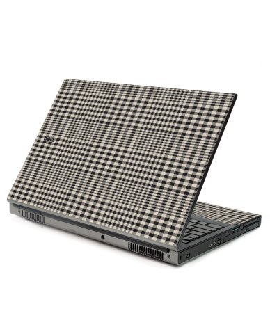 Grey Plaid Dell M6400 Laptop Skin