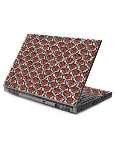 Red Black 5 Dell M6400 Laptop Skin