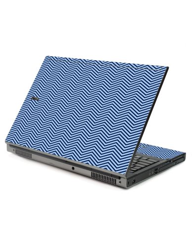Blue On Blue Chevron Dell M6500 Laptop Skin