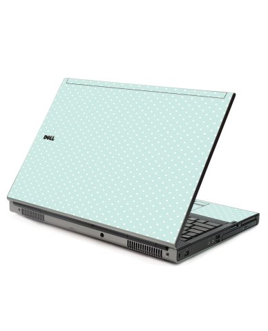 Light Blue Polka Dell M6500 Laptop Skin