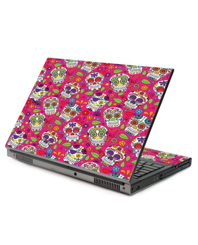 Pink Sugar Skulls Dell M6500 Laptop Skin