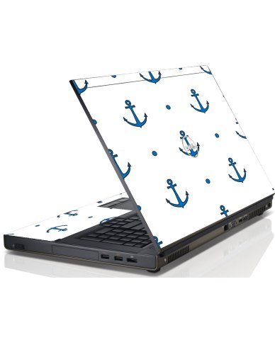 Blue Anchors Dell M6600 Laptop Skin