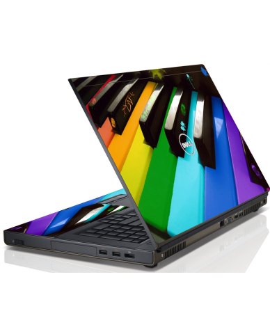 Colorful Piano Dell M6600 Laptop Skin