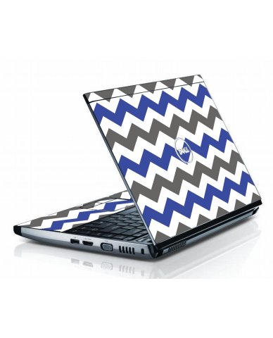 Dell Vostro 3300 GREY BLUE CHEVRON Laptop Skin