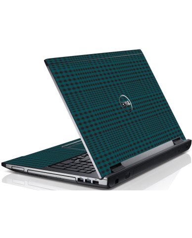 Green Flannel Dell V3550 Laptop Skin