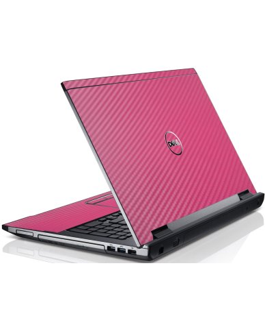 Pink Carbon Fiber Dell V3550 Laptop Skin