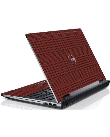 Red Flannel Dell V3550 Laptop Skin