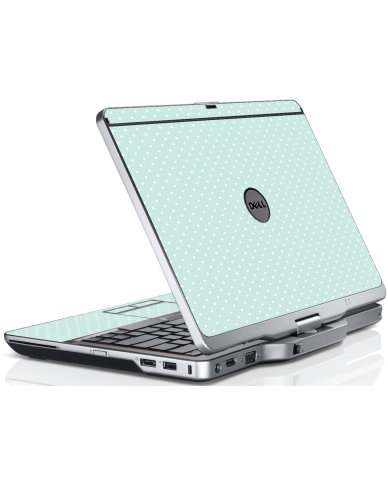 Light Blue Polka Dell XT3 Laptop Skin
