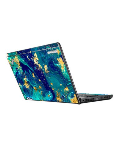 ThinkPad E530 BLUE AND GOLD MARBLE Laptop Skin