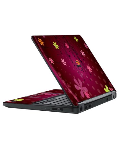 Dell Precision 3530 RETRO PINK FLOWERS Laptop Skin