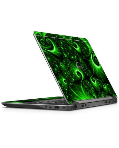 Dell Latitude E7250 GREEN SWIRL Laptop Skin