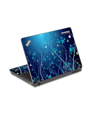 Lenovo Edge E420 BLUE FLOWERS Laptop Skin