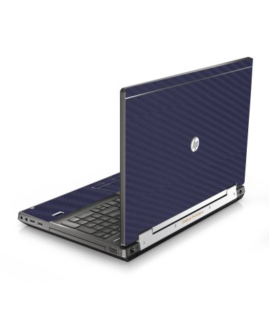 HP EliteBook 8760W BLUE CARBON FIBER Laptop Skin