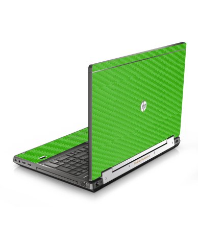 HP EliteBook 8770W GREEN CARBON FIBER Laptop Skin
