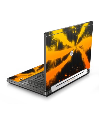 HP EliteBook 8570W ORANGE TWIST Laptop Skin