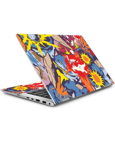 HP EliteBook X360 1030 G3 COMIC EXPLOSIONS Laptop Skin