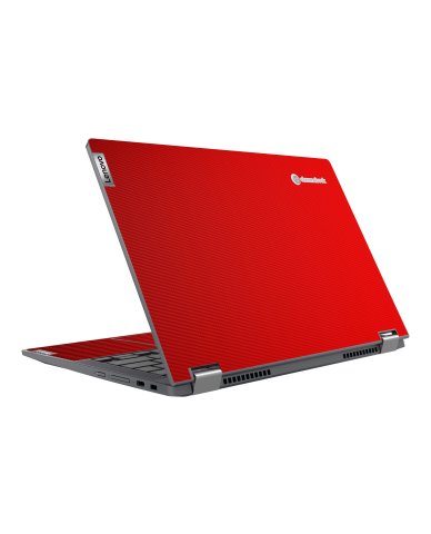 IdeaPad Flex 5 Chromebook 13ITL6 RED CARBON FIBER Laptop Skin