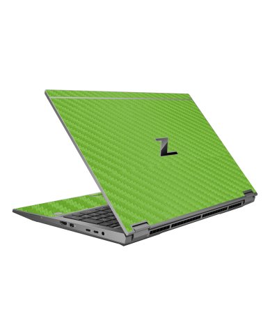 HP ZBook Fury 15 G7 GREEN CARBON FIBER Laptop Skin