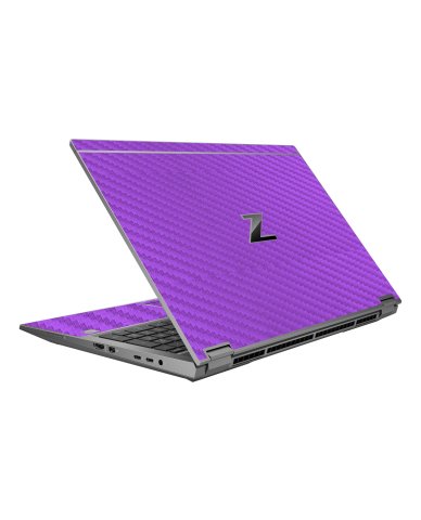 HP ZBook Fury 15 G7 PURPLE CARBON FIBER Laptop Skin