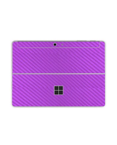 Microsoft Surface Go 1824 PURPLE CARBON FIBER Laptop Skin